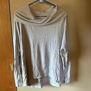 Gray cowl neck sweater